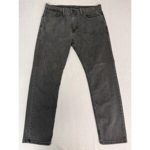 Levi's 502 Regular Taper Jeans Men's W33 L30 Grey Faded Denim Stretch